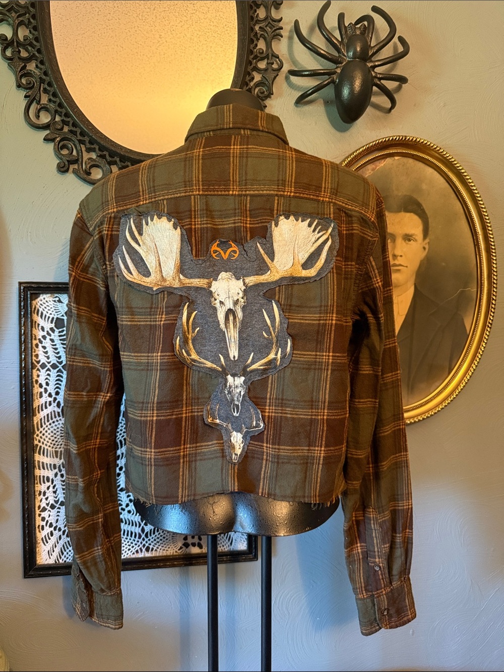 Handmade western button down flannel